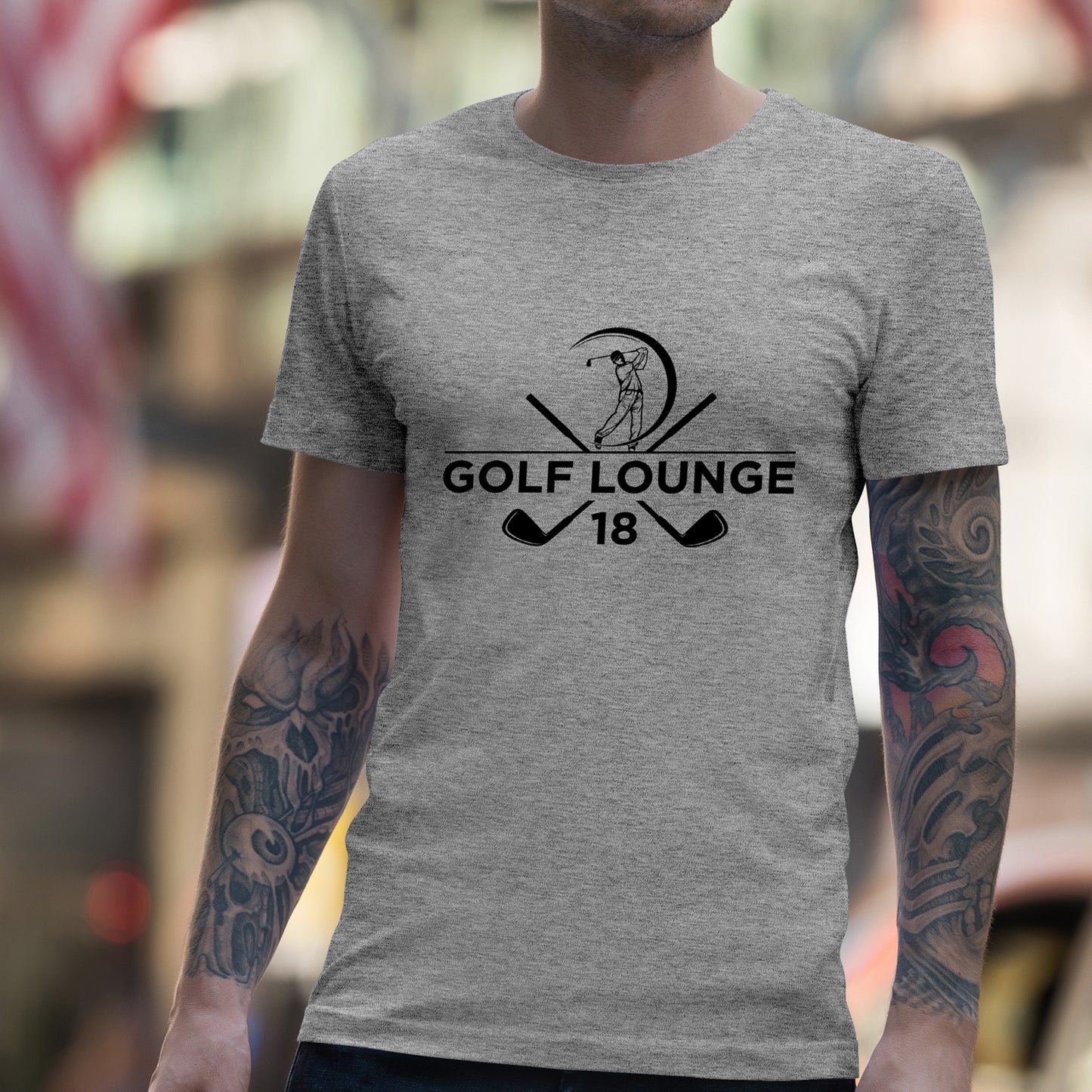Golf Lounge 18 Gray T-Shirt