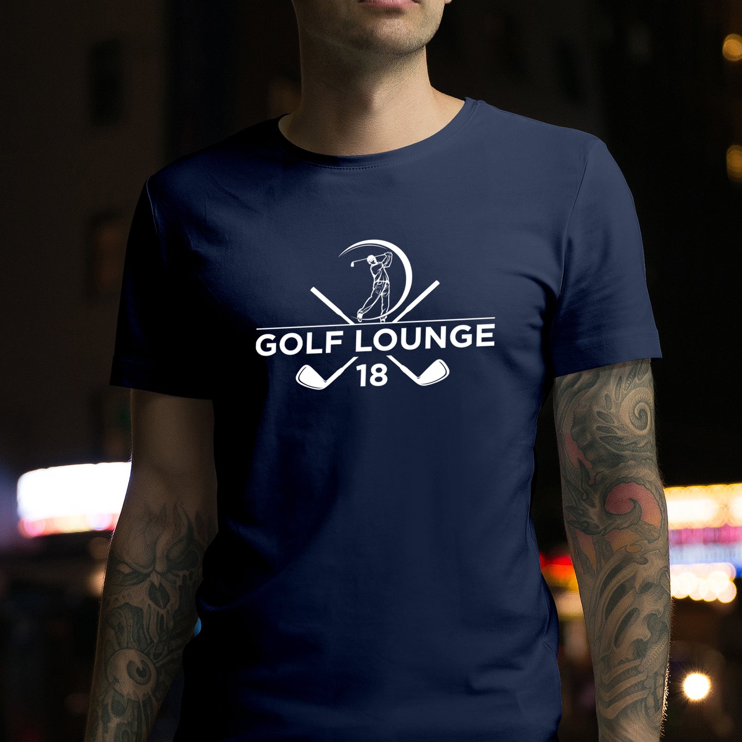 Golf Lounge 18 Navy T-Shirt